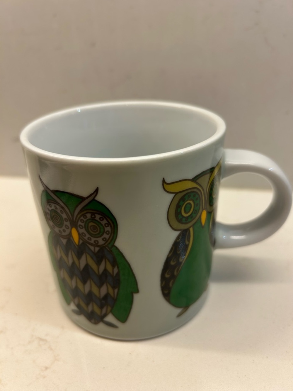 Owl Ceramic Mug - Graphic Design from - Danica Studios. Image all around mug. - Picture 10 of 10